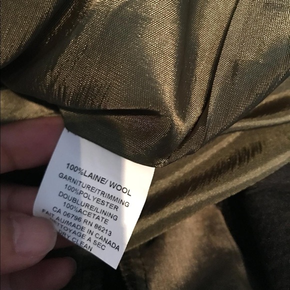 Vintage Tristan & Iseut pleated olive wool skirt - Picture 5 of 8